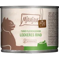 MjAMjAM Purer Fleischgenuss - Dose Adult Cat - Rind - 6 x 200 g