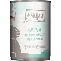 MjAMjAM Nassfutter - Dose Adult Cat - Pute mit Kürbis - 6 x 400 g