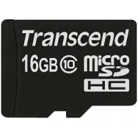Transcend Micro SDHC 16GB, 16 GB, MicroSDHC, Klasse 10, MLC, 20 MB/s, 16 MB/s