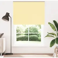vidaXL Verdunkelungsrollo Gelb 150x230cm Stoffbreite 146,6cm Polyester