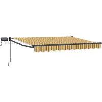 vidaXL Manuelle Gelenkarmmarkise mit LEDs 2,5 x 2 m