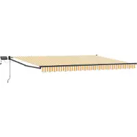 vidaXL Manuelle Gelenkarmmarkise mit LEDs 4 x 3 m