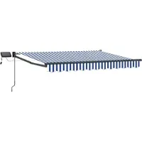 vidaXL Manuelle Gelenkarmmarkise mit LEDs 3,5 x 2 m