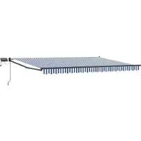 vidaXL Manuelle Gelenkarmmarkise mit LEDs 4 x 3 m