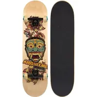 Nijdam Skateboard MASQUERADE BRIGADE 52NT Turquoise/Burgundy
