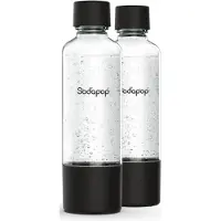 Sodapop PET-Flaschen-Set Logan, Ersatzflaschen ausschließlich für Wassersprudler Logan, BPA frei, 2X 850 ml