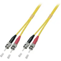 EFB Elektronik Duplex Jumper ST-ST 9/125µ, OS2, LSZH, gelb, 3.0mm, 10m Hersteller: (O2003.10)