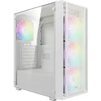 Gamdias Boitier Moyen Tour ATX Aura GC2 Elite aRGB avec panneau vitré (Blanc)