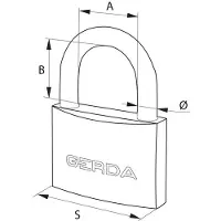 Gerda Sparta KD Wa 202 Self Lock S50 Posture Cast Iron Black Kzzs