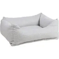 Flamingo Hundebett - Katzenbett orthopädisch - Baleno Rechteck Hellgrau - 80 x 67 x 22 cm
