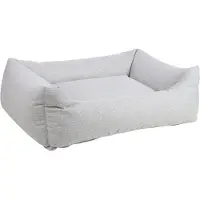 Flamingo Hundebett Baleno rechteckig hellgrau, Maße: 100 x 80 x 25 cm