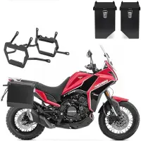 Bagtecs Set Alukoffer + Kofferträger passend für Moto Morini X-Cape 650 21-24