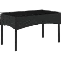 vidaXL Gartensofa-set 2 stk. Schwarz und Creme Poly-Rattan