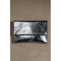 Mikuta The Silver Leather Essentials Pouch Silver Größe: OS | Clutches Outlet | Damen | Grau