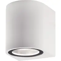 Lyora NERO Wandleuchte GU10 Weiß 7W IP54 7x8x8cm dimmbar 910021