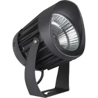 Nova Luce NORTH LED Bodenspot Schwarz 20W IP65 Warmweiss 12x12x18cm 9240678