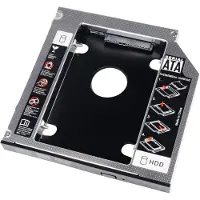 Akyga Gehäuse für Festplatten, AK-CA-56, für 2,5-Zoll-Festplatten, DVD-Ersatz, schlank, 13 mm