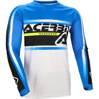 Acerbis Motocross Jersey Linear Lugo - Blau/Weiß - XL