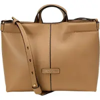 Marc O'Polo Handtasche Umhängetasche Tilla Leather Crossbody Bag Warm Taupe