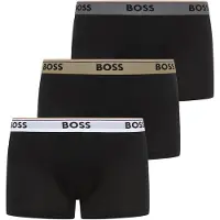 HUGO BOSS für Herren. 50554693 Set aus drei schwarzen Power Boxershorts (M), Heimtextilien, Polyester
