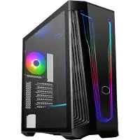 Cooler Master MasterBox 540, Desktop, PC, Schwarz, Transparent, ATX, EATX, micro ATX, Mini-ITX, Netz, Kunststoff, Stahl, Gehärtetes Glas, Blau, Grün, Rot