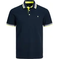 Jack & Jones Herren + Fit Polo Shirt Kurzarm Pique Hemd JJEPAULOS Big Size |