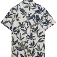 Superdry für Herren. M4011136A Cabana Poolside Hemd beige (M), Lässig, Baumwolle, Kurzarm