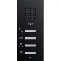 Gira Audio-Haustelefon 1250005 AP System 55 schwarz - Schwarz (1250005)