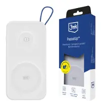 3MK Powerbank PastelUp 10,000mAh USB-A / C für iPhone Huawei Samsung XiaomiWeiss kompatibel mit MagSafe