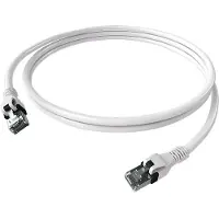 EasyLan DualBoot PushPull IP20 Patchkabel, Cat.6A (Class EA), S/FTP, weiß, 5 m