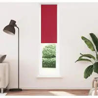 vidaXL Verdunkelungsrollo Rot 55x210 cm Stoffbreite 50,7 cm Polyester