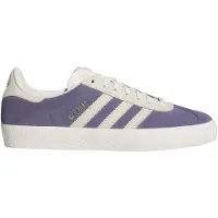 Adidas - Chaussures en cuir suède - Gazelle ADV Super Purple/Core White/Gold Metallic für Herren aus Leder - Größe 44 - Violett