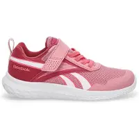 Reebok Mädchen Rush Runner 5 Elastische Schnürsenkel und oberer Riemen Neutrale Laufschuhe Altrosa/Studio-Rosa/Weiß
