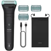 Philips 5000 series Body Groomer BG5470/15 Mit Triple Protect-Rasiersystem, Nass & Trocken, Keine Wartung – muss nicht geölt werden, Akku, Schwarz