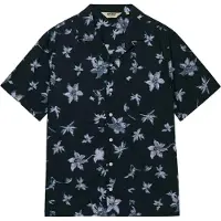 Superdry für Herren. M4011137A Hemd Cabana Print navy (L), Lässig, Baumwolle, Kurzarm, Marine