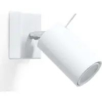 Sollux Wandleuchte RING weiß 1xGU10 10W Stahl 8x16x8cm