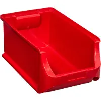 Allit 456213, Aufbewahrungskorb, Rot, Rechteckig, Polypropylen (PP), Einfarbig, Indoor, Universal