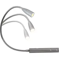 Heitronic Berta 27745 LED bedside light LED (monochrome) Built-in LED 1.5 W Warm white Silver