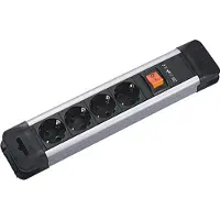 Bachmann 330.100 US-Steckd.Leiste m.Schalter 4f.