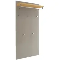 Möbel Kraft Garderobenpaneel Duna , beige , Glas,Holzwerkstoff , Maße (cm): B: 80 H: 170 T: 27.0