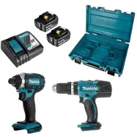 Makita 18V Dlx2142S Combo Kit (Dhp453+Dtd152) 2X3.0Ah