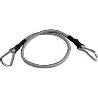 Windhager Seilhaken "Expanderseil inkl. Karabinerhaken, 4 Stk., elastisches Spannseil" zur Transportsicherung und fixieren von Sonnensegel, 70 cm