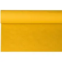 Papstar Papiertischtuch mit Damastprägung 8 m x 1,2 m gelb 12 Stück