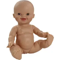 Paola Reina Gordi Puppe Europäische Babypuppe in Tasche 34cm lachend