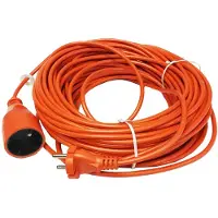 AWTOOLS Garten-Verlängerungskabel mit einer Steckdose 30M ohne Erdung / 2X1,0Mm / 10A/ 230V / 2500W