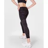 Sweaty Betty Leggings Power 7/8 Workout Damen Black Luxe Leopard-M