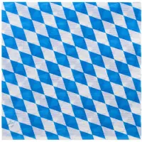 Papstar 100 Servietten, 1-lagig 1/4-Falz 33 cm x 33 cm "Bayrisch Blau"