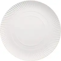 Papstar Teller, Pappe "pure" rund Ø 32 cm, 2 cm weiß, 8 x 25 Stück 200 Stück