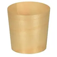 Papstar Fingerfood - Schalen, Holz "pure" rund Ø 4,5 cm, 4,5 cm, 12 x 12 Stück 144 Stück