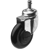 Efalock Clic Tec Rolle für Rollhocker silber 5 Stk. Laufrolle 14102028